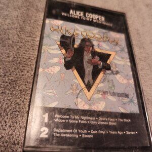 ALICE COPPER WELCOME TO MY NIGHTMARE 1975  CASSETTE TAPE